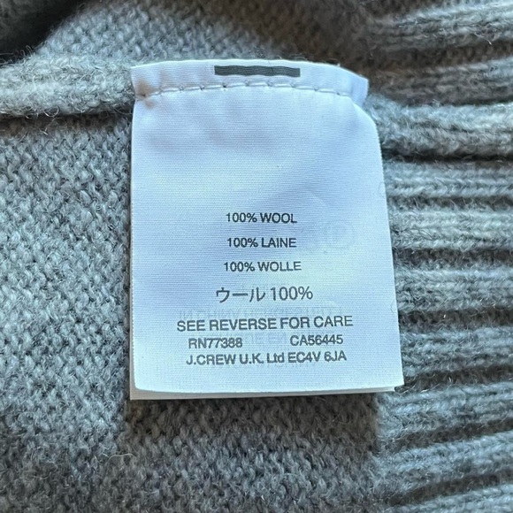 J. Crew Light Gray Wool Crewneck Sweater - Picture 5 of 6